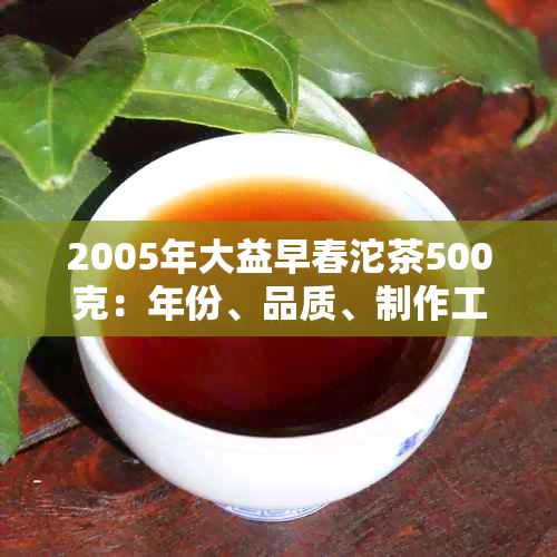 2005年大益早春沱茶500克：年份、品质、制作工艺与口感的全面解析