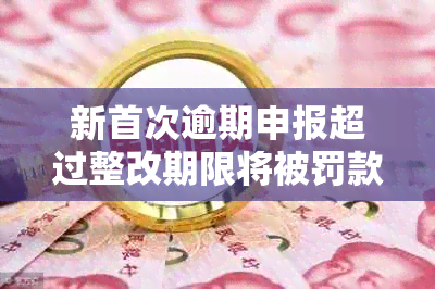 新首次逾期申报超过整改期限将被罚款nn关键词：逾期申报、整改期限、罚款