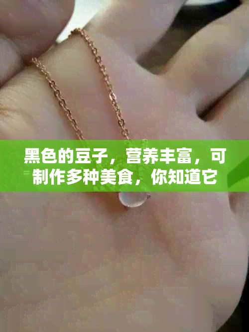 黑色的豆子，营养丰富，可制作多种美食，你知道它的名字吗？