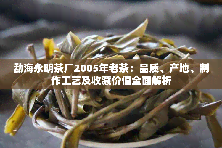 勐海永明茶厂2005年老茶：品质、产地、制作工艺及收藏价值全面解析