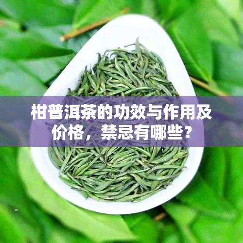 柑普洱茶的功效与作用及价格，禁忌有哪些？