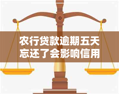 农行贷款逾期五天忘还了会影响信用吗