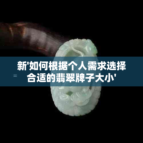 新'如何根据个人需求选择合适的翡翠牌子大小'