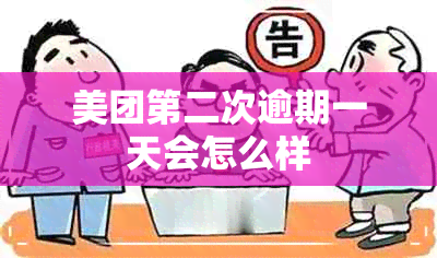 美团第二次逾期一天会怎么样