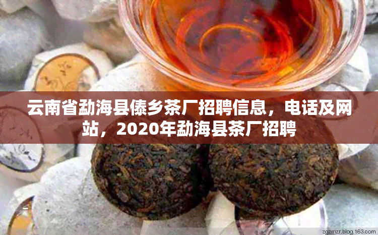 云南省勐海县傣乡茶厂招聘信息，电话及网站，2020年勐海县茶厂招聘