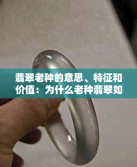 翡翠老种的意思、特征和价值：为什么老种翡翠如此重要？