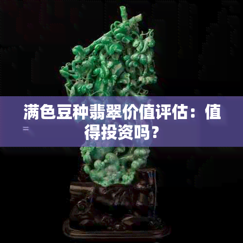 满色豆种翡翠价值评估：值得投资吗？