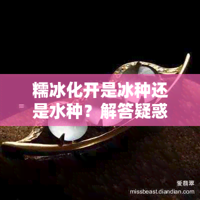 糯冰化开是冰种还是水种？解答疑惑探讨冰种与水种的区别。