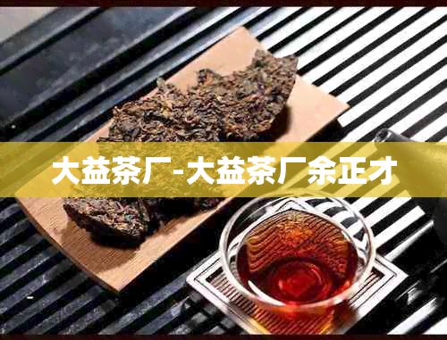 大益茶厂-大益茶厂余正才