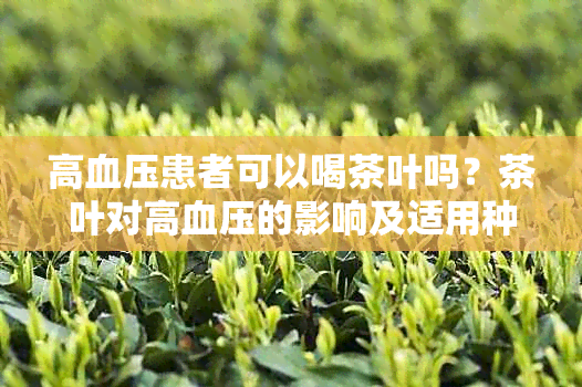 高血压患者可以喝茶叶吗？茶叶对高血压的影响及适用种类解析