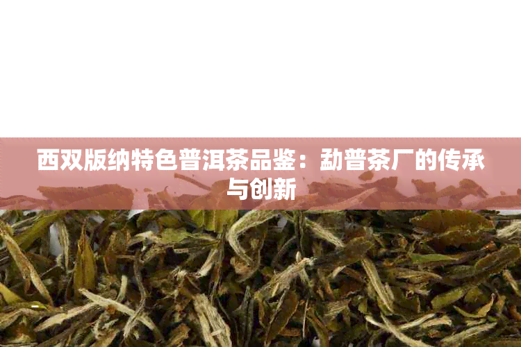 西双版纳特色普洱茶品鉴：勐普茶厂的传承与创新