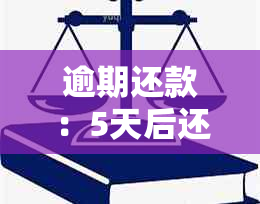 逾期还款：5天后还清款项是否合法？