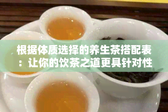 根据体质选择的养生茶搭配表：让你的饮茶之道更具针对性