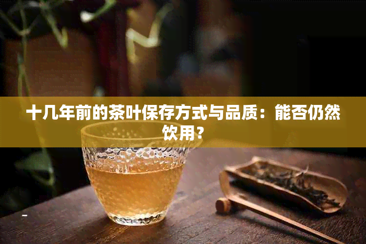 十几年前的茶叶保存方式与品质：能否仍然饮用？