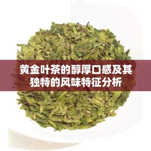 黄金叶茶的醇厚口感及其独特的风味特征分析