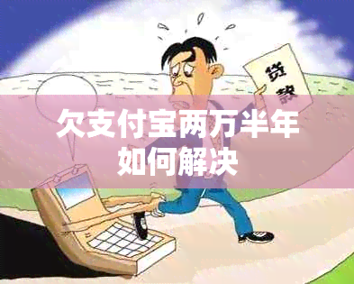 欠支付宝两万半年如何解决