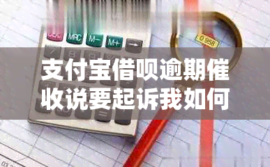 支付宝借呗逾期说要起诉我如何应对