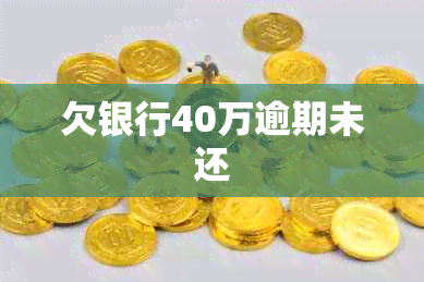 欠银行40万逾期未还