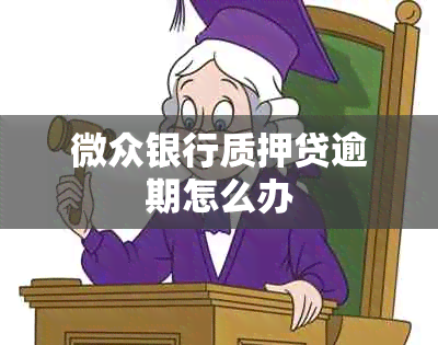 微众银行质押贷逾期怎么办