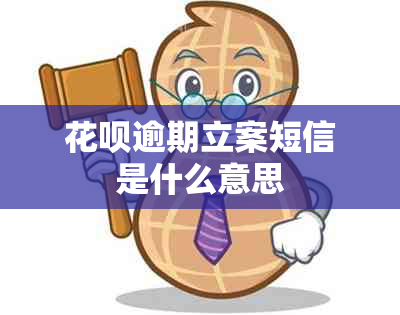 花呗逾期立案短信是什么意思