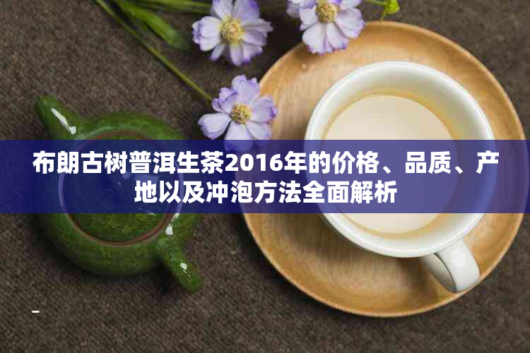 布朗古树普洱生茶2016年的价格、品质、产地以及冲泡方法全面解析