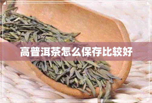 高普洱茶怎么保存比较好