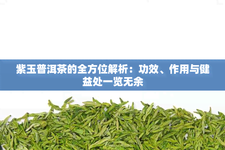 紫玉普洱茶的全方位解析：功效、作用与健益处一览无余