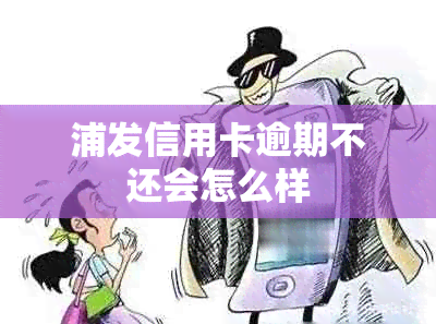 浦发信用卡逾期不还会怎么样