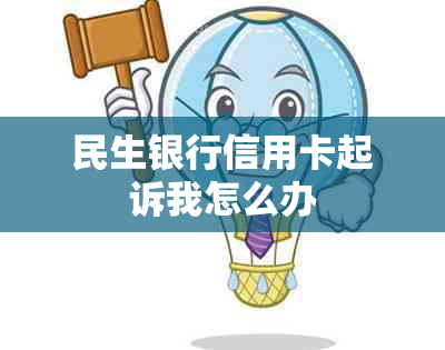 民生银行信用卡起诉我怎么办