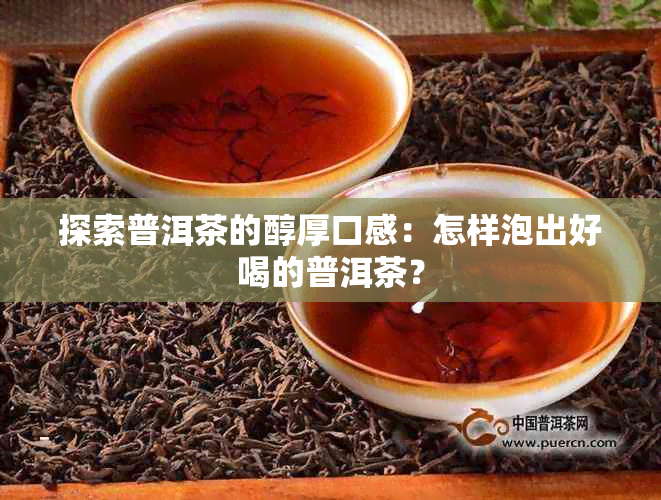 探索普洱茶的醇厚口感：怎样泡出好喝的普洱茶？