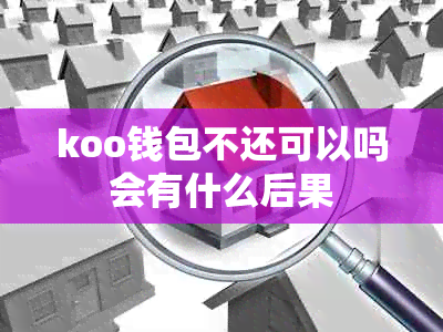 koo钱包不还可以吗会有什么后果