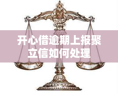 开心借逾期上报聚立信如何处理