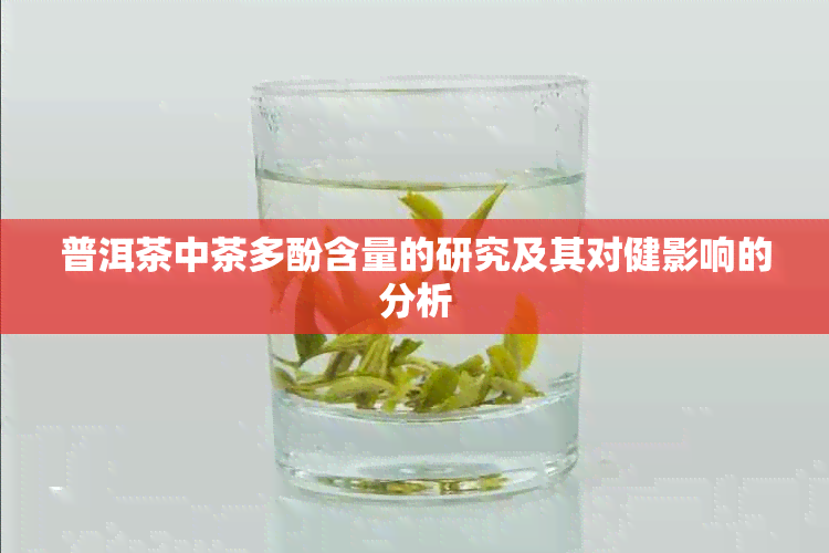 普洱茶中茶多酚含量的研究及其对健影响的分析