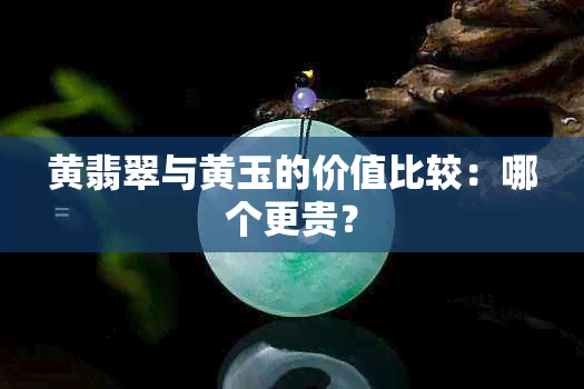 黄翡翠与黄玉的价值比较：哪个更贵？