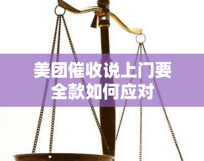 美团说上门要全款如何应对