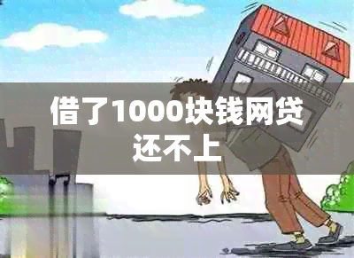 借了1000块钱网贷还不上