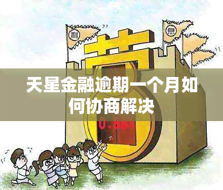 天星金融逾期一个月如何协商解决