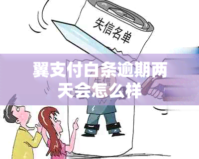 翼支付白条逾期两天会怎么样