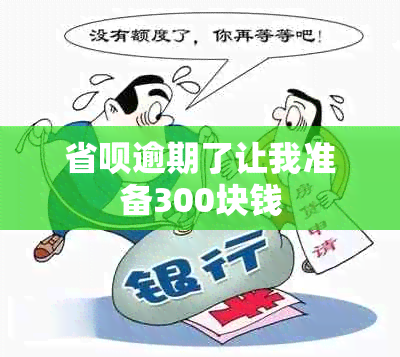 省呗逾期了让我准备300块钱