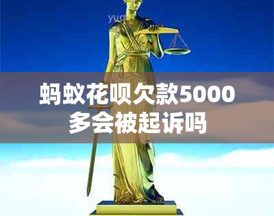 蚂蚁花呗欠款5000多会被起诉吗