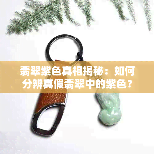 翡翠紫色真相揭秘：如何分辨真假翡翠中的紫色？