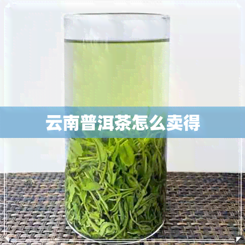 云南普洱茶怎么卖得