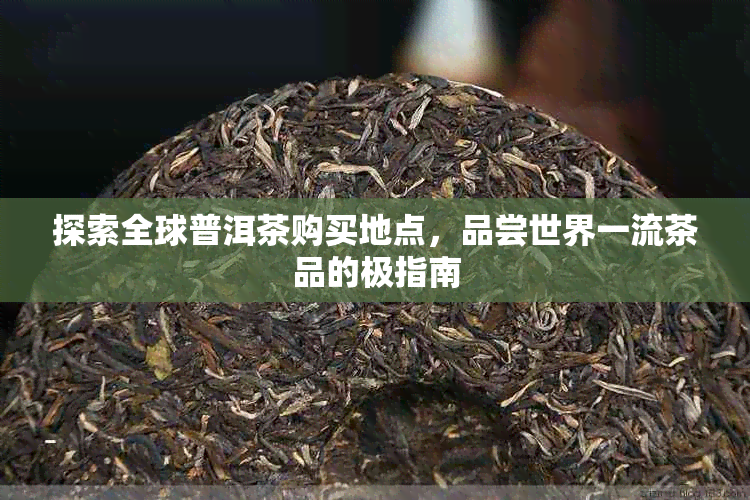 探索全球普洱茶购买地点，品尝世界一流茶品的极指南