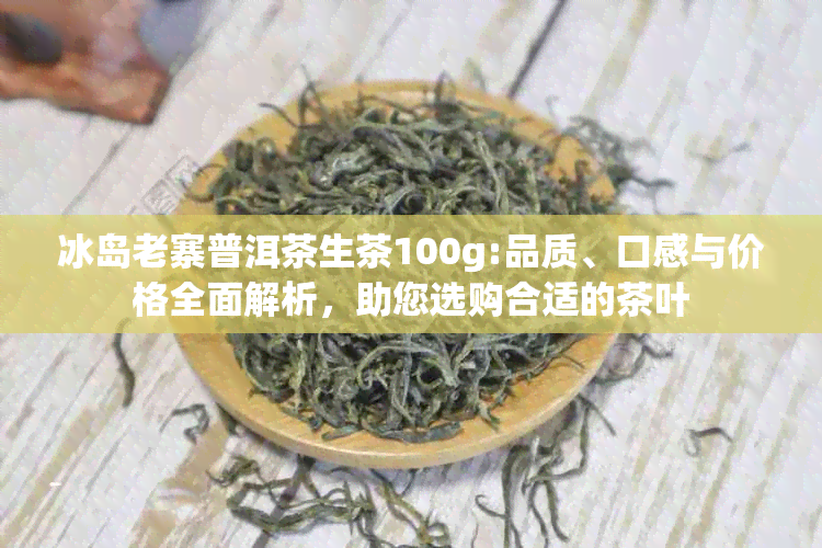 冰岛老寨普洱茶生茶100g:品质、口感与价格全面解析，助您选购合适的茶叶