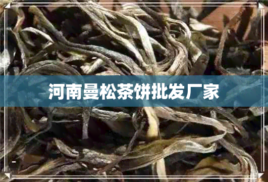 河南曼松茶饼批发厂家