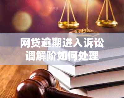 网贷逾期进入诉讼调解阶如何处理