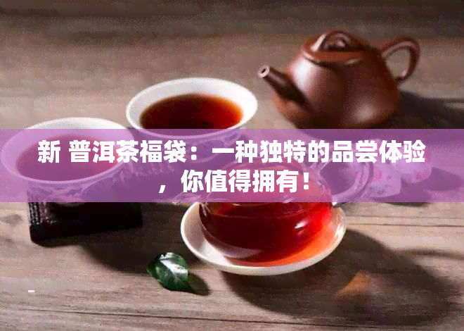 新 普洱茶福袋：一种独特的品尝体验，你值得拥有！