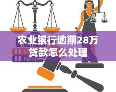 农业银行逾期28万贷款怎么处理