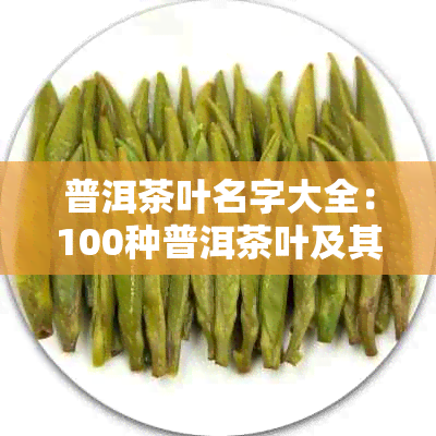 普洱茶叶名字大全：100种普洱茶叶及其价格，速来了解！