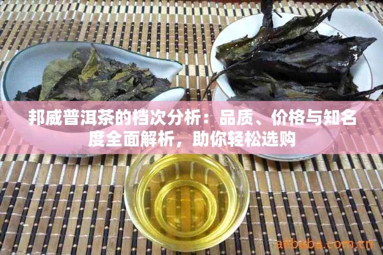 邦威普洱茶的档次分析：品质、价格与知名度全面解析，助你轻松选购